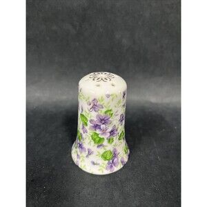 VTG Lefton China Hand Painted Purple Violet Salt or‎ Pepper Shaker 665V